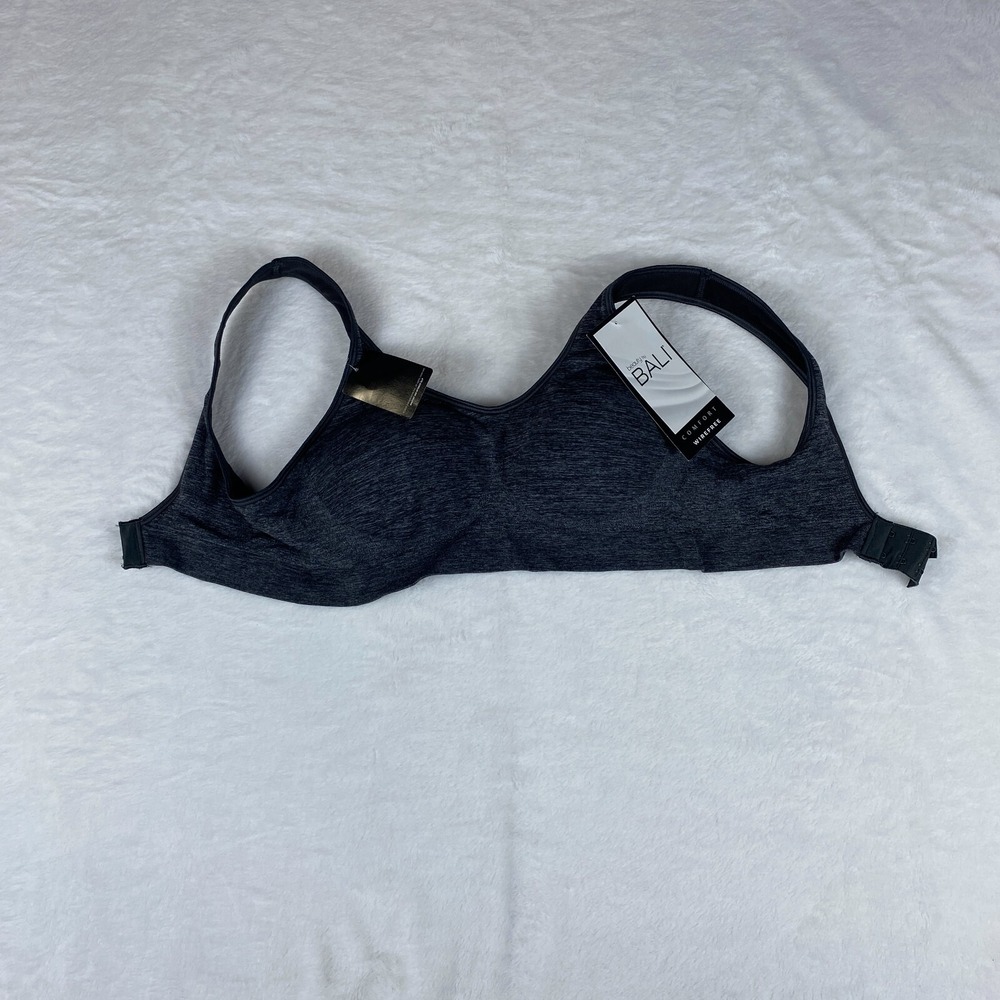 Beauty By Bali Alpha Bra Women's Medium Gray Comfort Revolution Wirefree B488